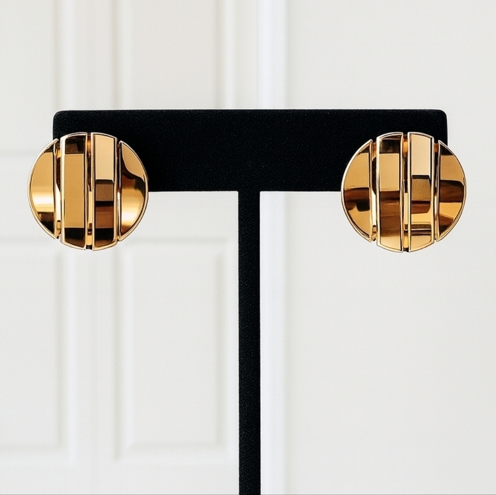 Pierre Cardin Vintage Gold-Tone Earrings